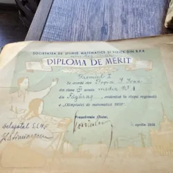 Diploma de merit Popa I. Ioan, 1959