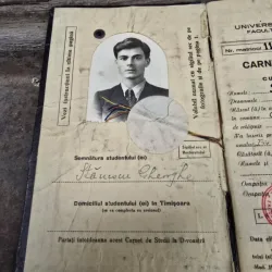 Carnet universitar de cursuri si lucrari 1946-1947, student Stanescu Gheorghe