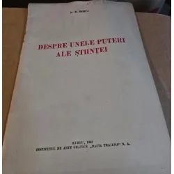 Despre unele puteri ale stiintei - D. D. Rosca