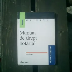Manual de drept notarial - Ioan Les