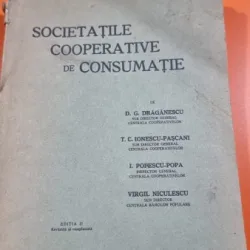 Societatile cooperative de consumatie - D. G. Draganescu, T. C. Ionescu-Pascani