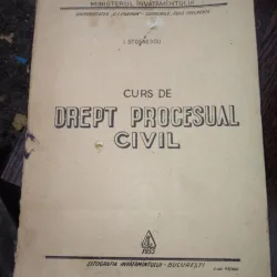 Curs de drept procesual civil-ILIE Stoenescu