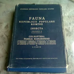 FAUNA REPUBLICII POPULARE ROMANE , INSECTA , VOL.X, FASCICULA 4 - S. PANIN