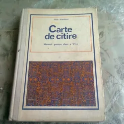 CARTE DE CITIRE - LUCIA ATANASESCU  MANUAL CLASA A VI-A, 1980