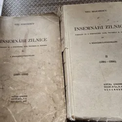 INSEMNARI ZILNICE - TITU MAIOERSCU  volumul1+2