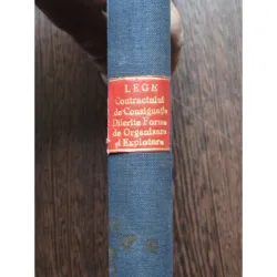 LEGE PENTRU REGLEMENTAREA CONTRACTULUI DE CONSIGNATIE 1934 coligat cu DIFERITE FORME DE ORGANIZARE SI EXPLOATARE A SERVICIILOR PUBLICE
