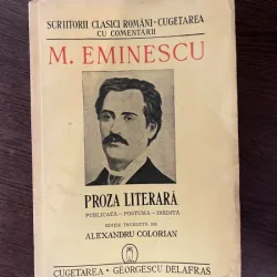 Mihai Eminescu Proza Literara (1943)