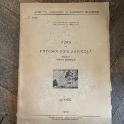 Constantin Manolache Curs de Entomologie Agricola Volumul I Partea Generala