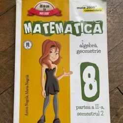 Anton Negrila Matematica algebra geometrie 8 partea a II-a semestrul 2