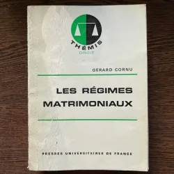 Gerard Cornu Les regimes Matrimoniaux