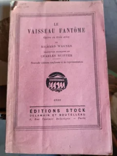 Le Vaisseau Fantome - Richard Wagner  livret opéra traduction Charles Nuitter