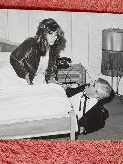 Fotografie, scena din piesa Napoleon era fata, actori Ildy Nastase si George Sofrag, 1991