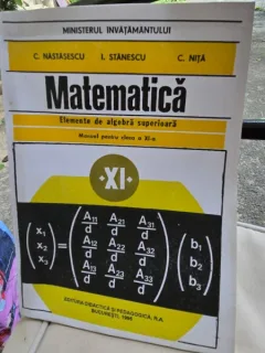 Matematica. Elemente de Algebra Superioara - C. Nastasescu, C. Nita, I. Stanescu
