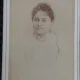 Fotografie tip CDV, Tanara cu parul ondulat, perioada interbelica