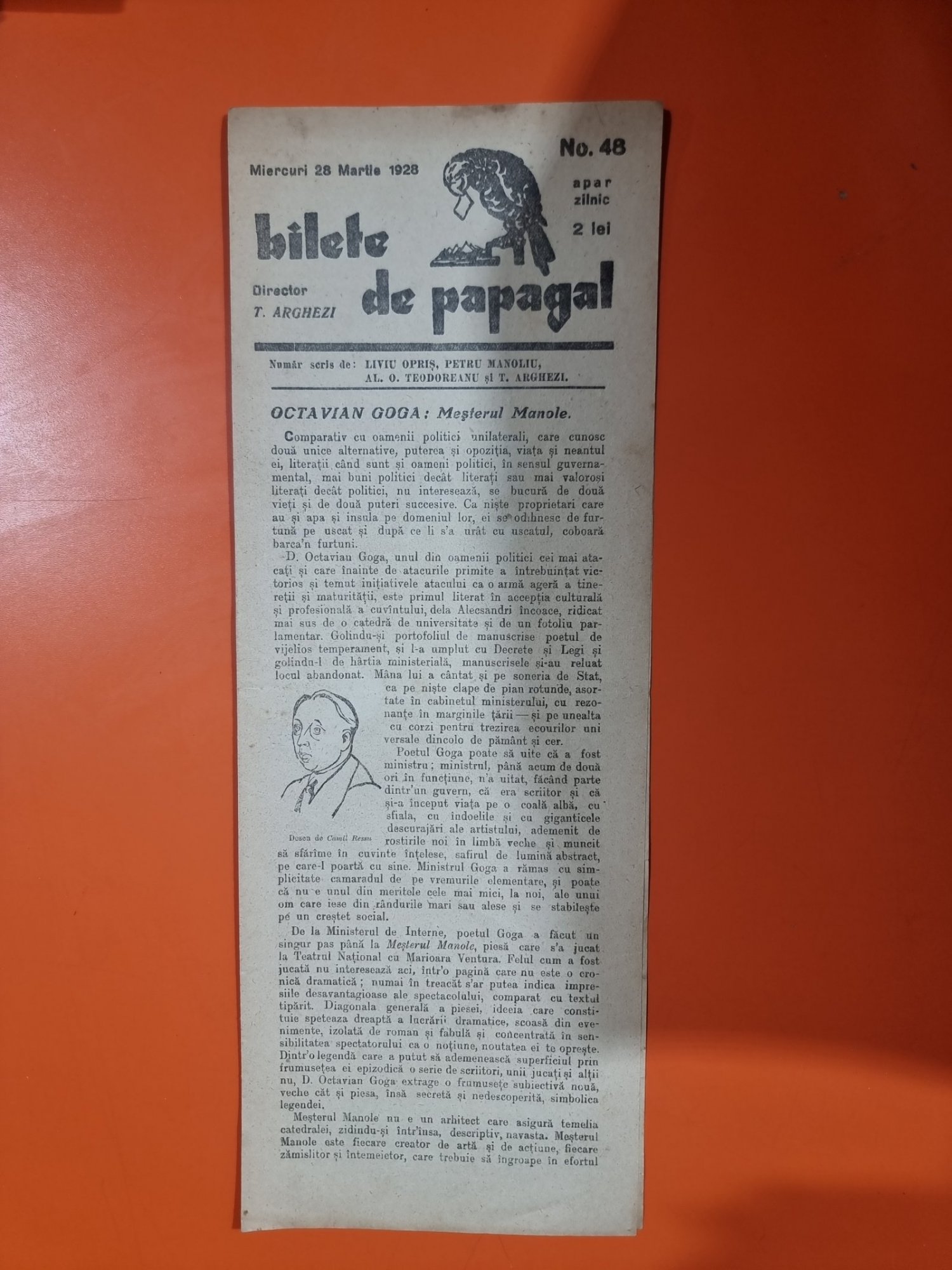 Bilete de papagal - no 48 / 28 martie 1928