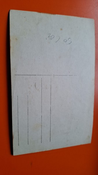Fotografie tip carte postala , Grup de militari , alb negru - necirculata
