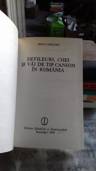 DEFILEURI, CHEI SI VAI DE TIP CANION IN ROMANIA - MIHAI GRIGORE