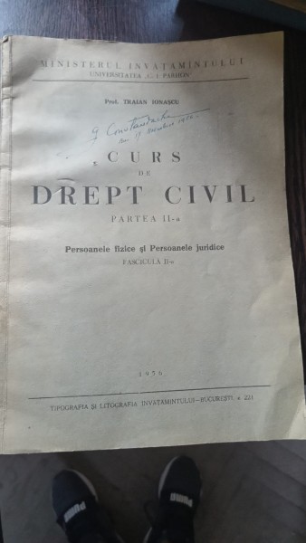 TRAIAN IONASCU - CURS DE DREPT CIVIL   partea a II-a