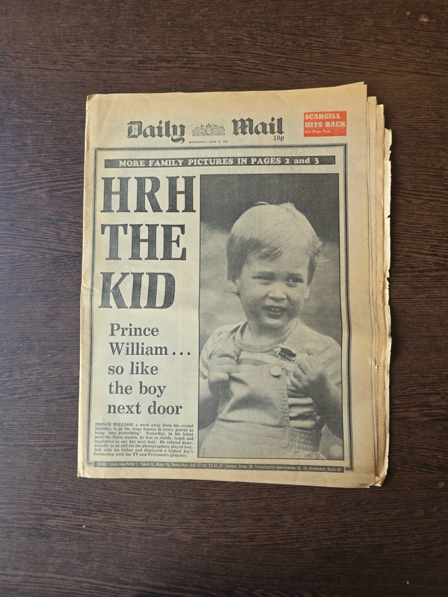HRH The Kid - Daily Mail 13.06.1984