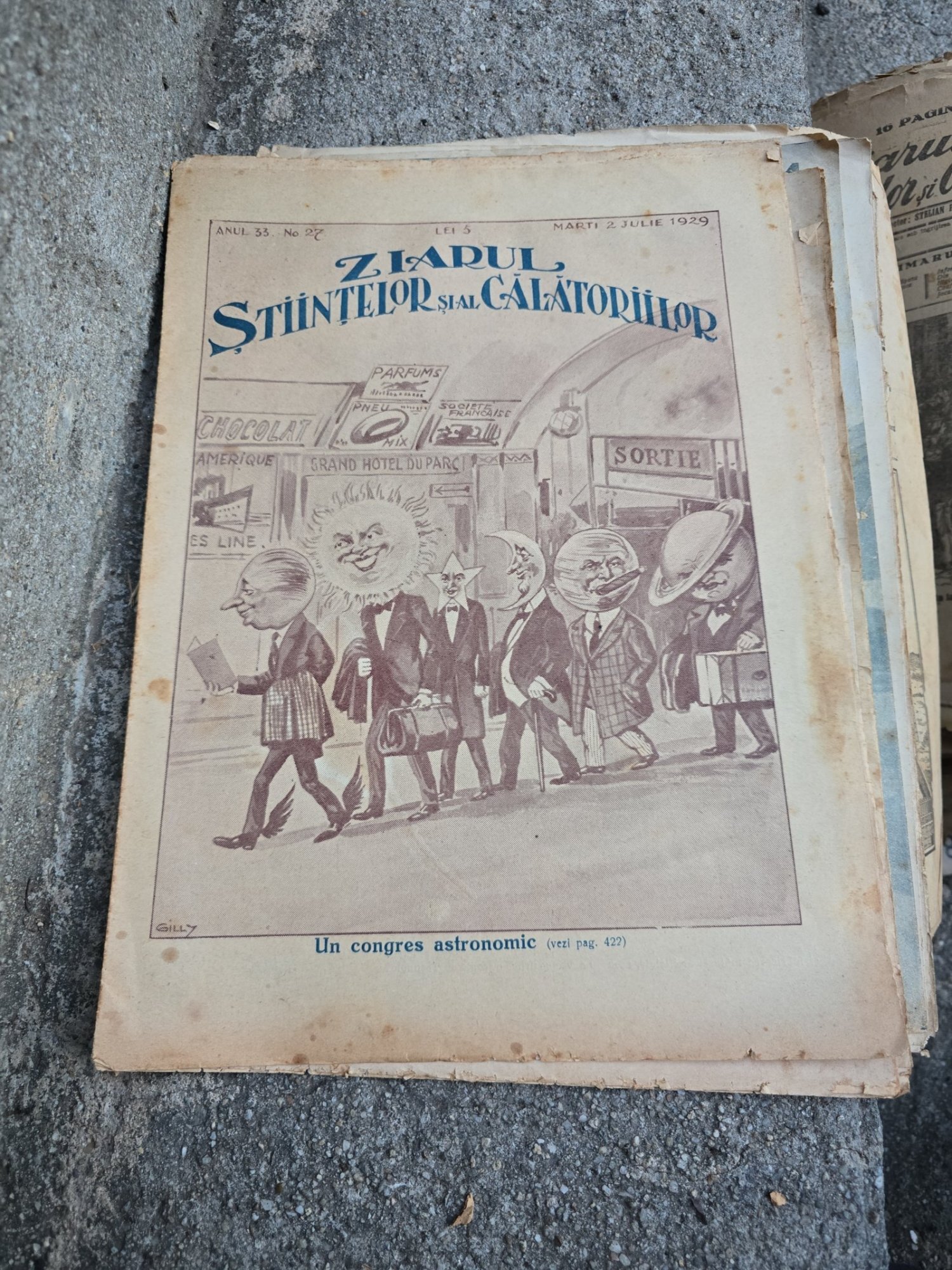 Ziarul Ştiinţelor si al Călătorilor nr.33/1929