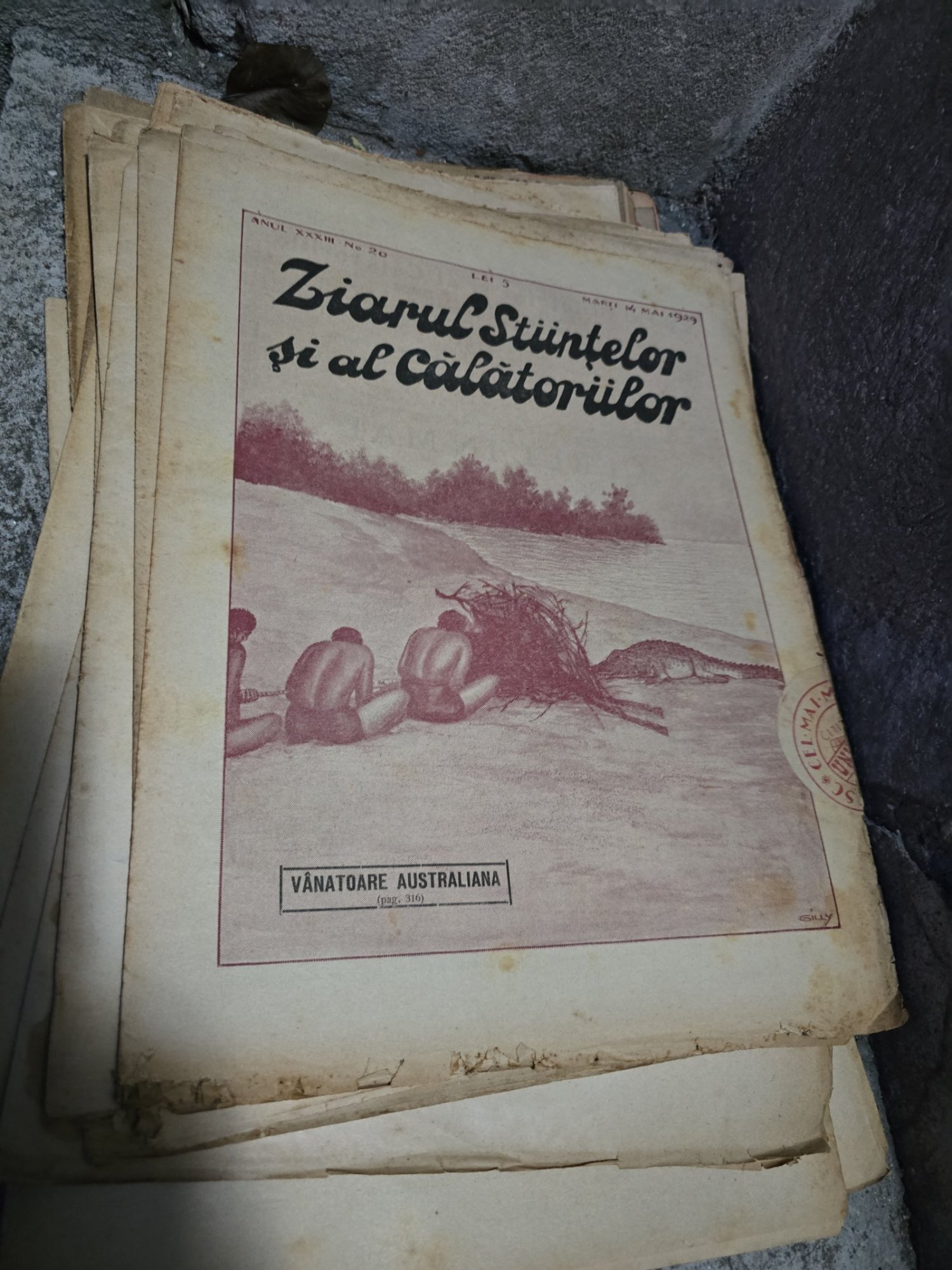 Ziarul Ştiinţelor şi al Călătorilor nr.20/1929