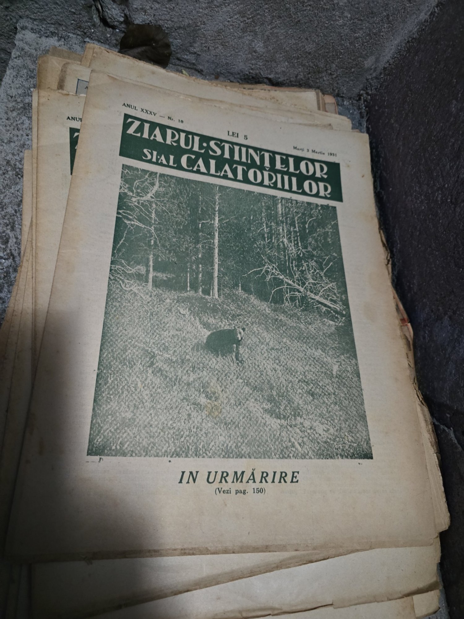 Ziarul Ştiinţelor şi al Călătoriilor nr.10/1931