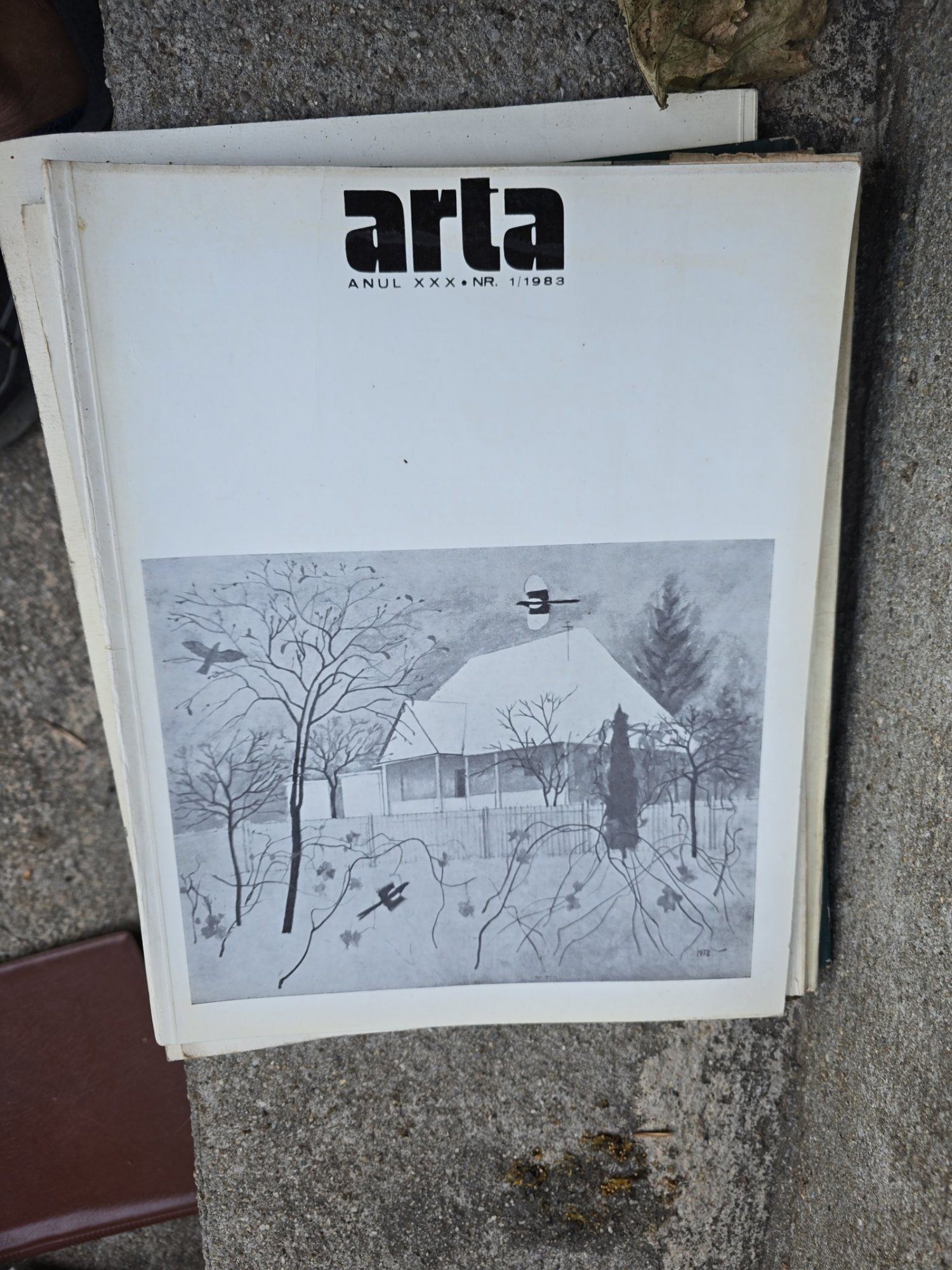 Arta nr.1/1983, Revista a Uniunii Artistilor Plastici din Republica Socialista Romania Vasile Dragut (red. sef)