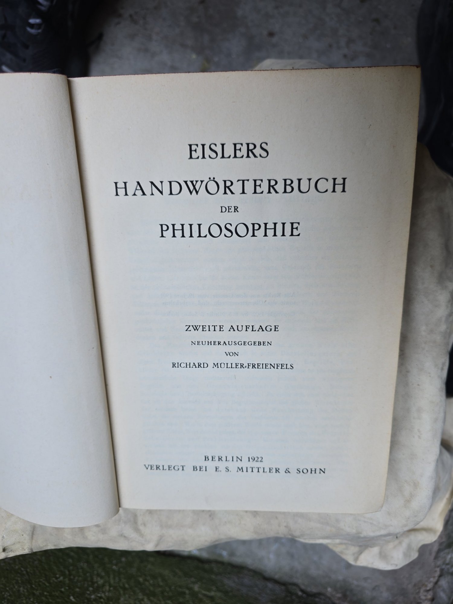 Eislers Handwörterbuch der Philosophie - Richard Müller-Freienfels
