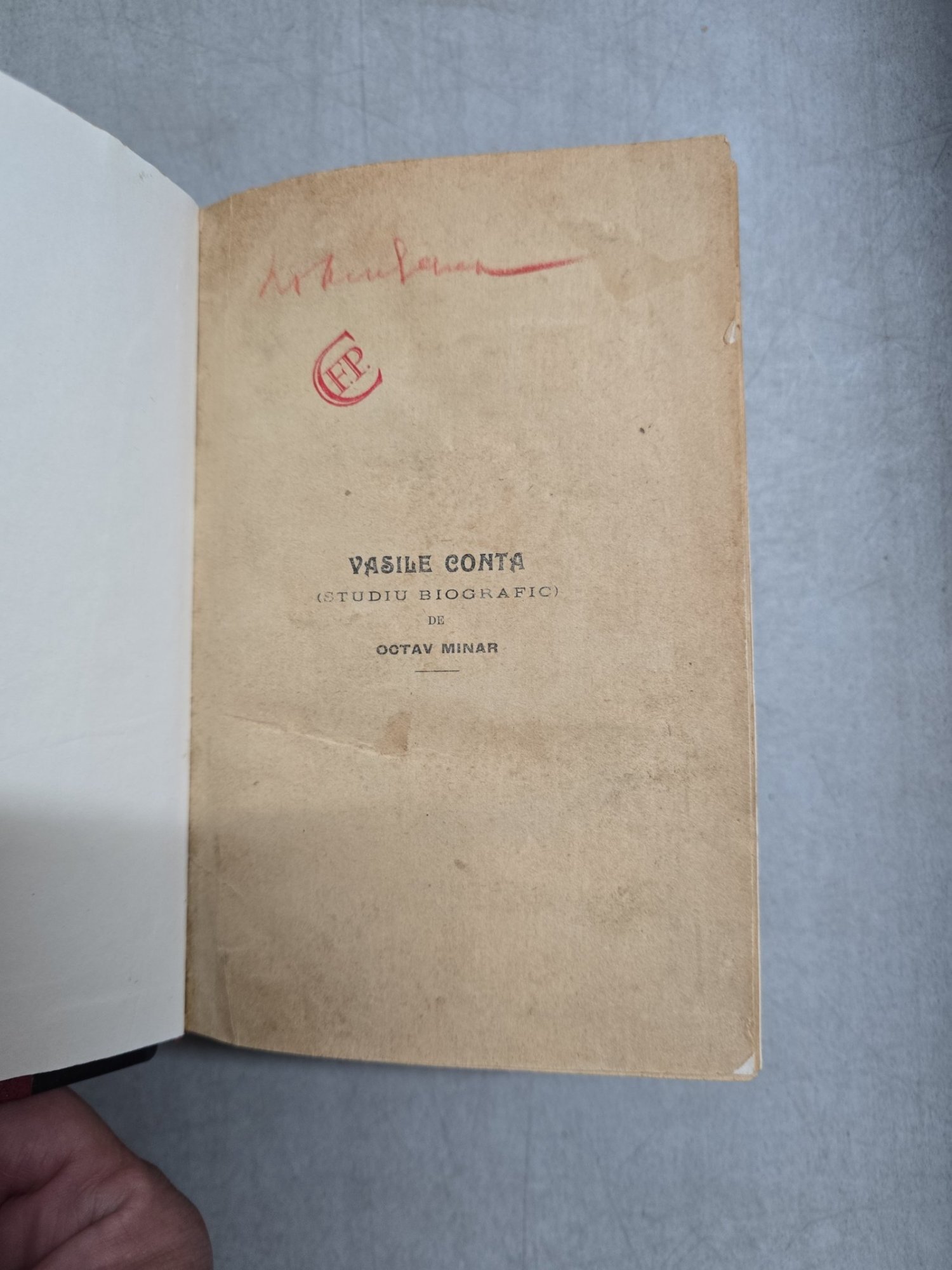 Vasile Conta (studiu biografic) - Octav Minar