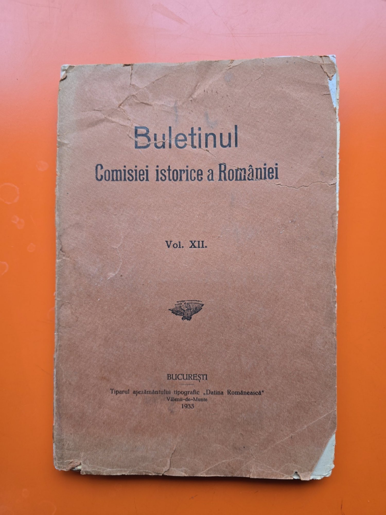 Buletinul Comisiei istorice a României Vol. XII - Comisia istorică a României