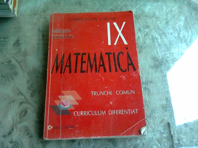 Matematica Cls 9 Trunchi comun+Curriculum diferentiat - Marius Burtea, Georgeta Burtea