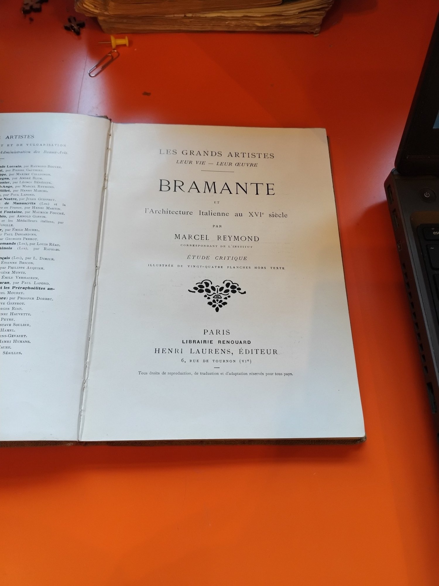Bramante et l Architecture Italienne au XVIe siècle - Marcel Reymond