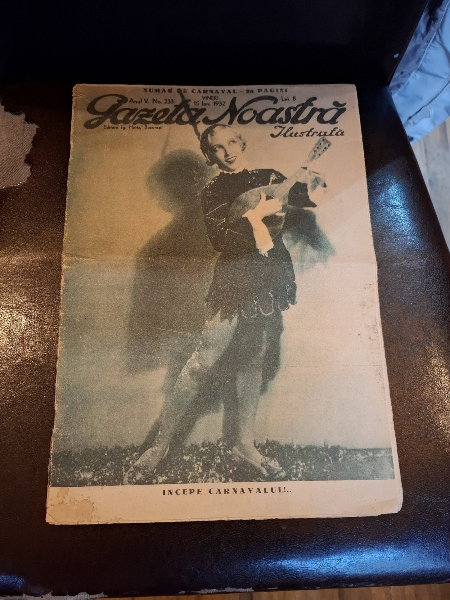 Gazeta Noastră Ilustrată - Anul V Nr.233 , Vineri , 15 Ianuarie 1932