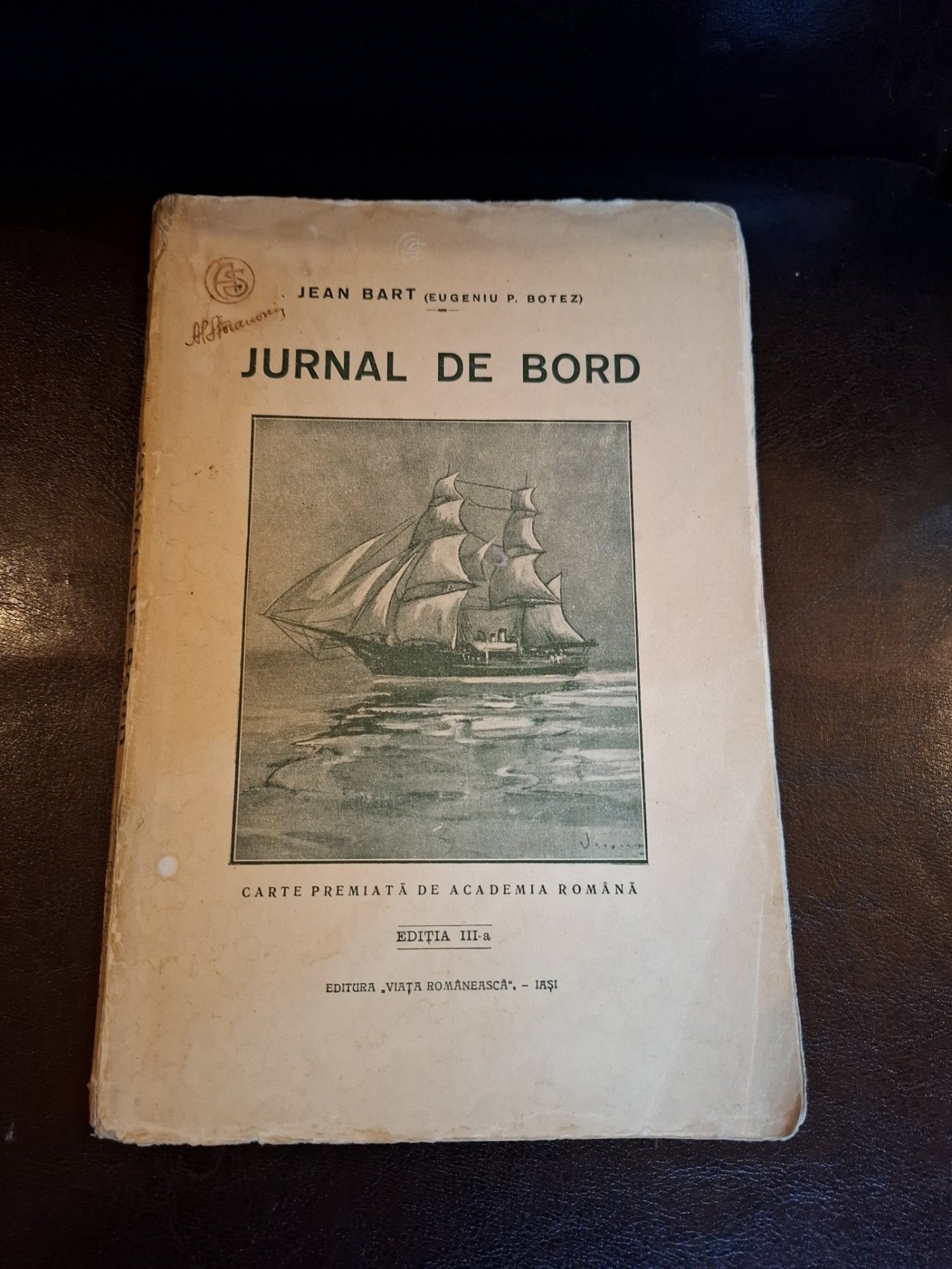 Jurnal de bord (editia III) - Jean Bart (Eugeniu P. Botez)