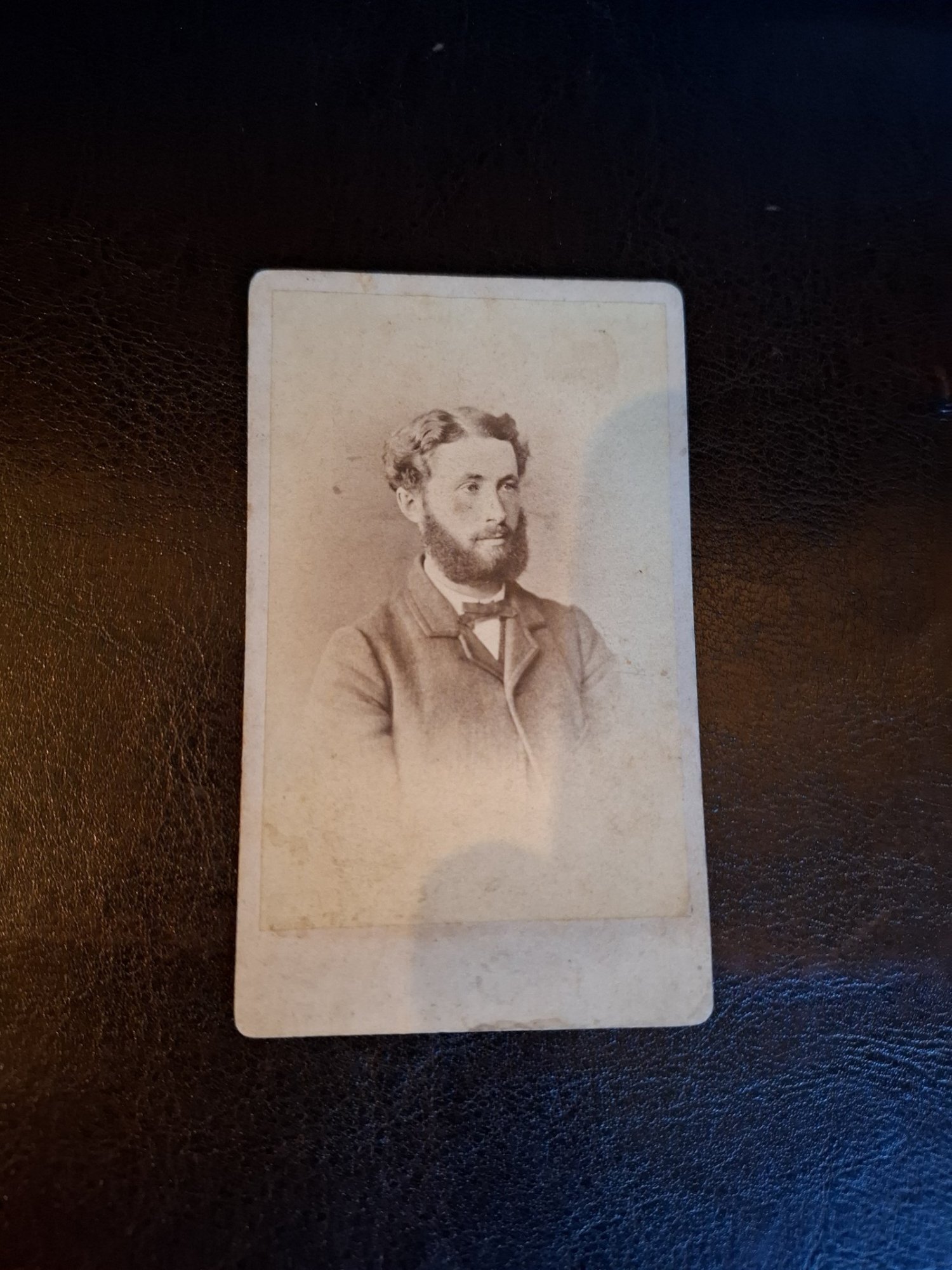 Fotografie tip CDV Portret Barbat , Berlin - Friedrich Jacobeit