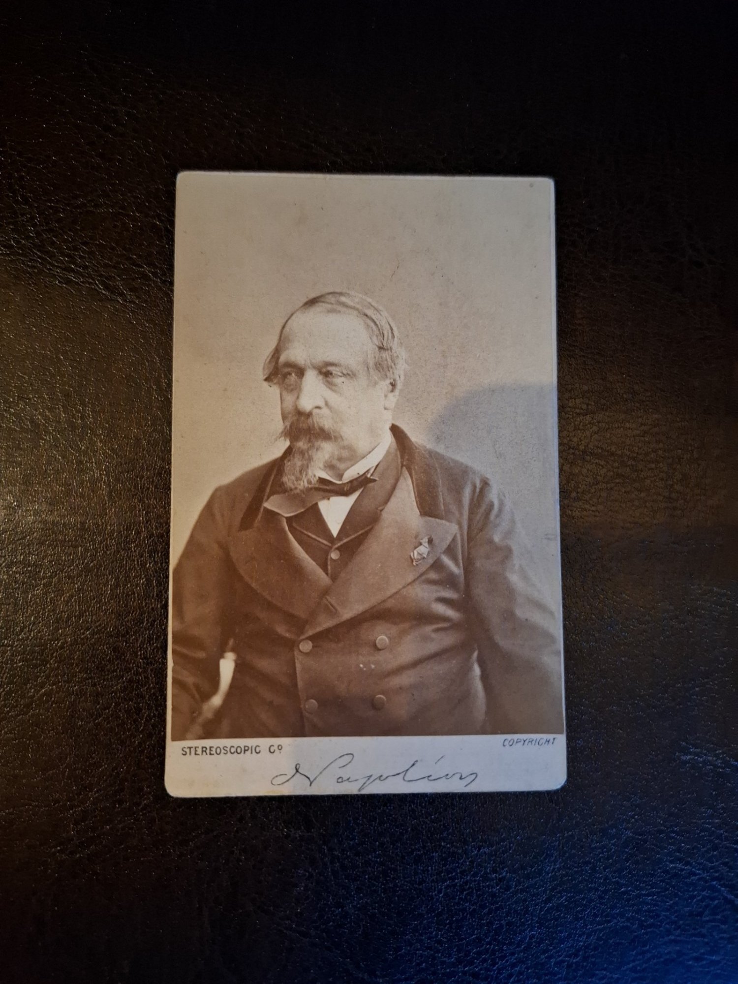 Fotografie tip CDV Portret Napoleon III - The London Stereoscopic & Photographic