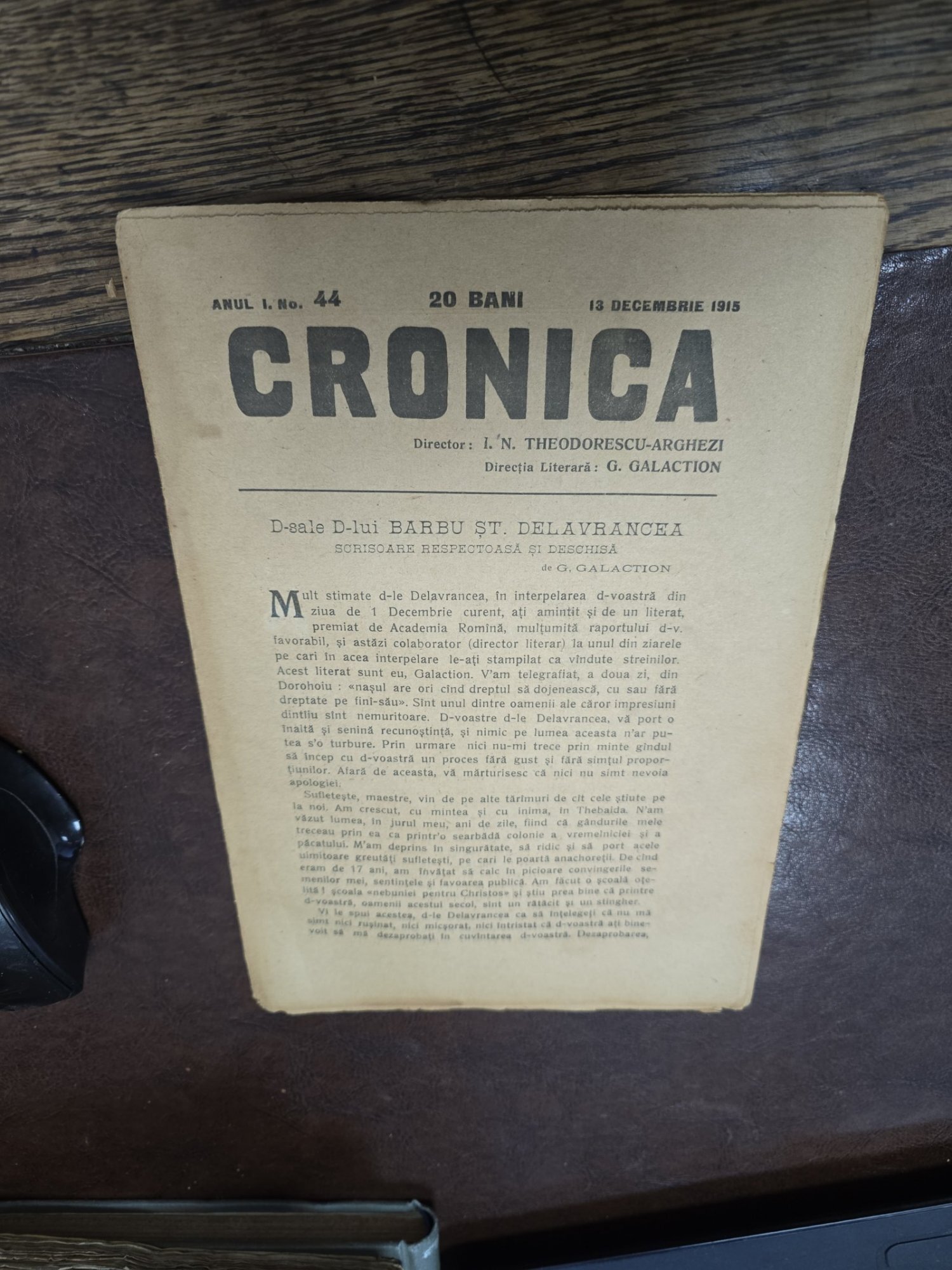 Cronica nr.44/1915 - I.N. Theodorescu-Arghezi