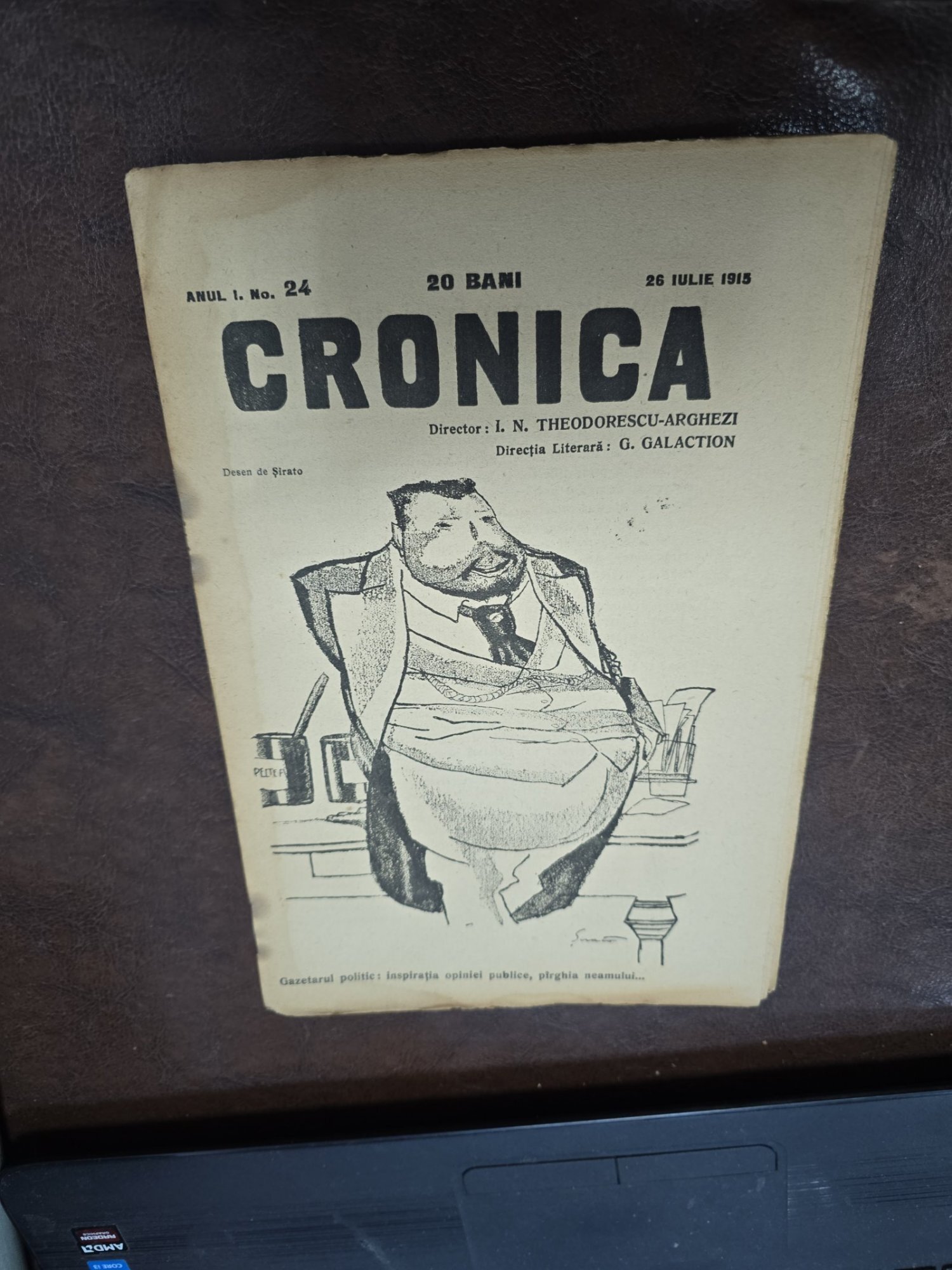 CRONICA nr.24/1915- I. N. Theodorescu-Arghezi