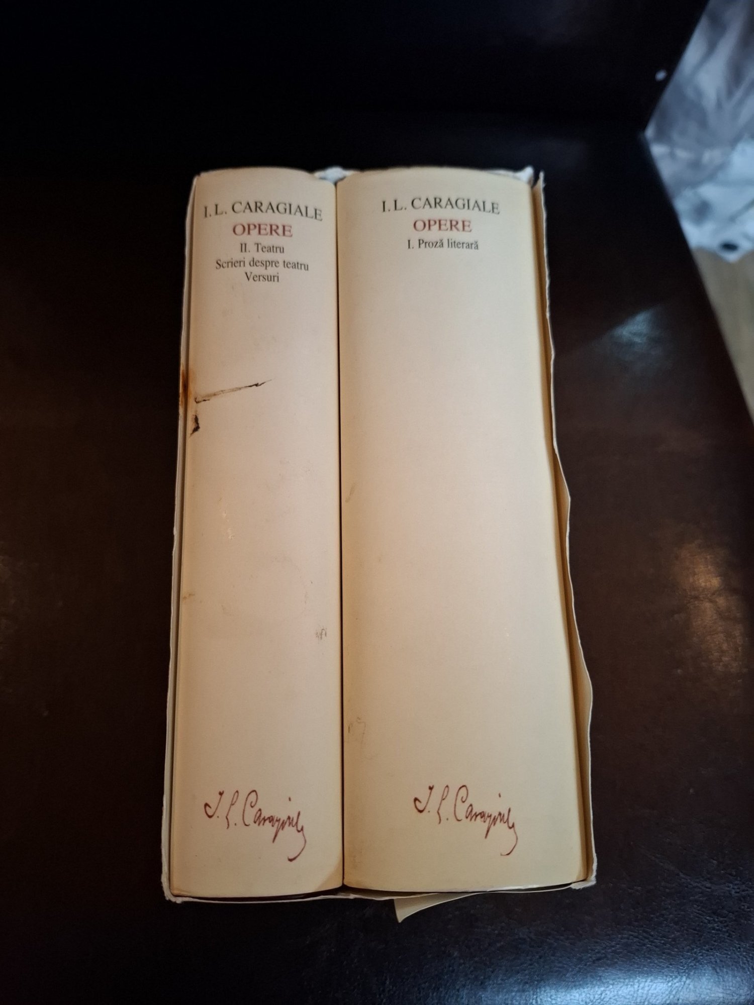 OPERE VOL 1+2 EDITIA ACADEMIEI EDITIE DE LUX - I.L. Caragiale
