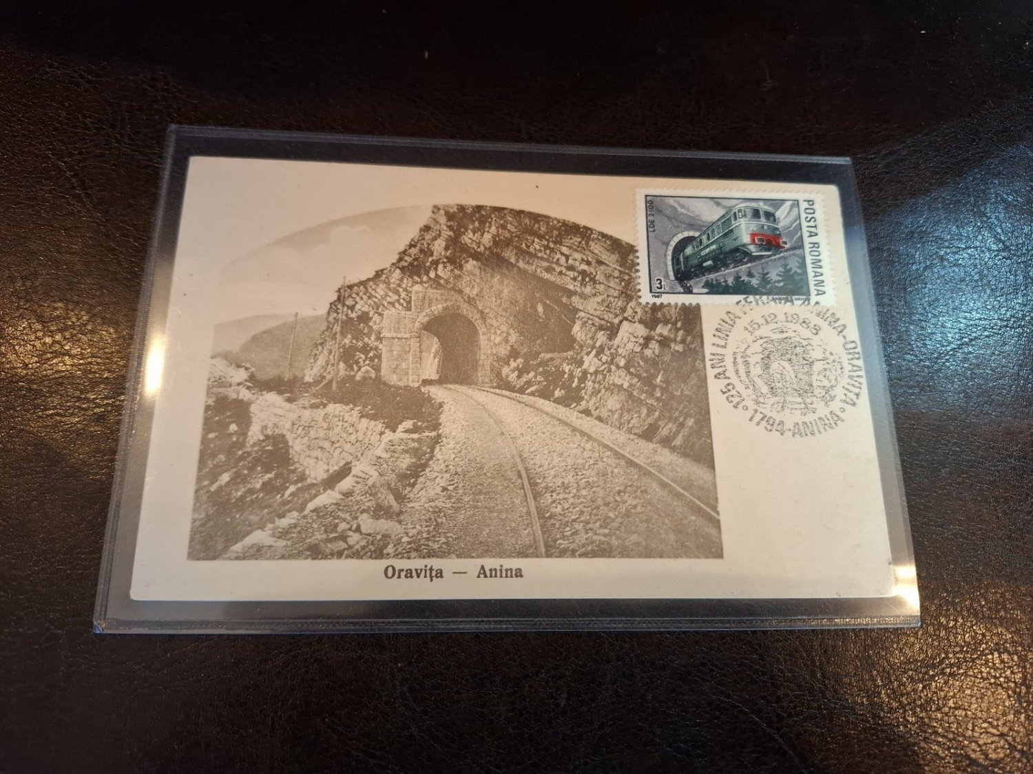 Carte postala alb negru , Oravița - Anina  - Necirculata