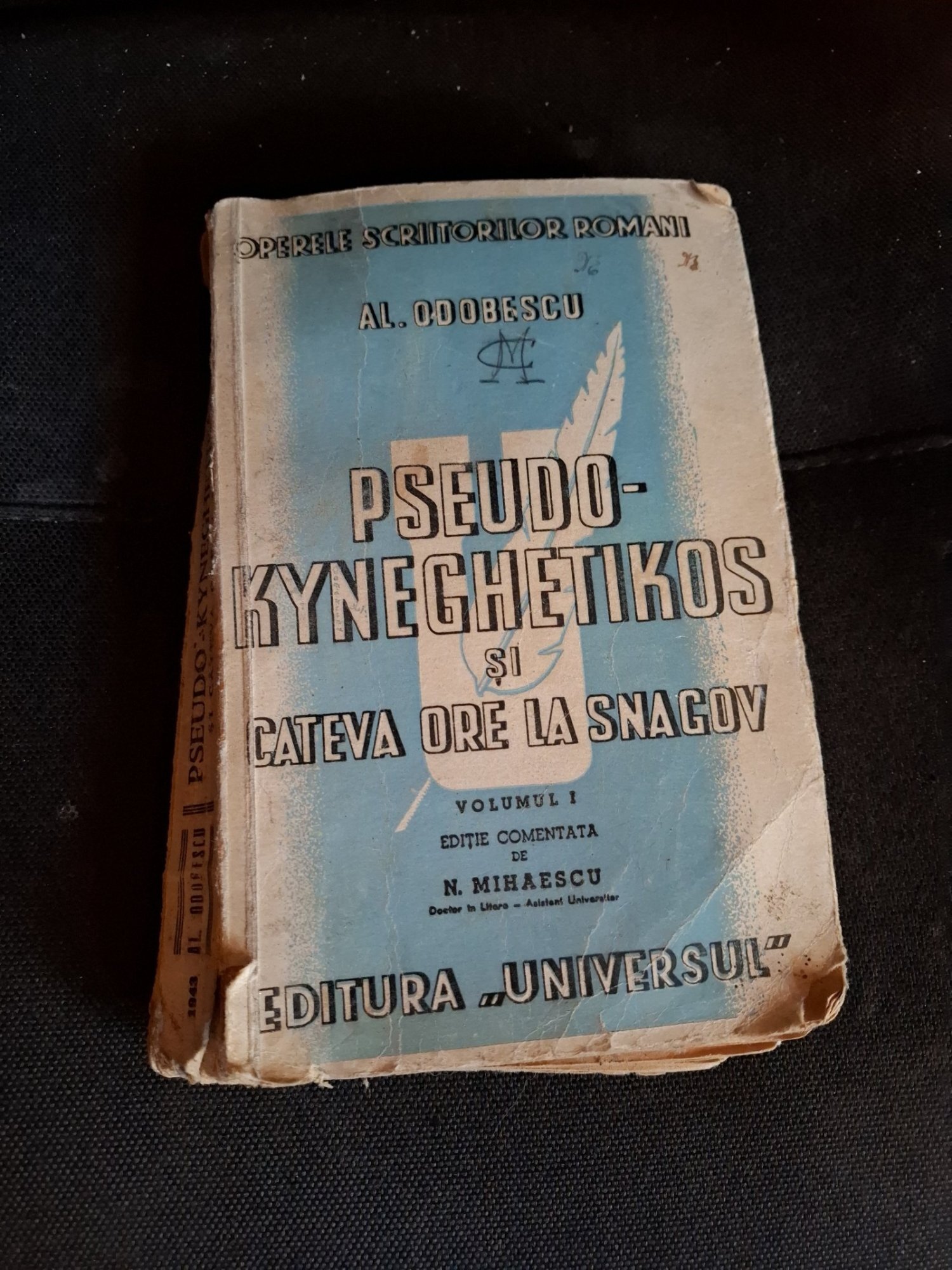 PSEUDO-KYNEGETIKOS și câteva ore la Snagov - Al. Odobescu