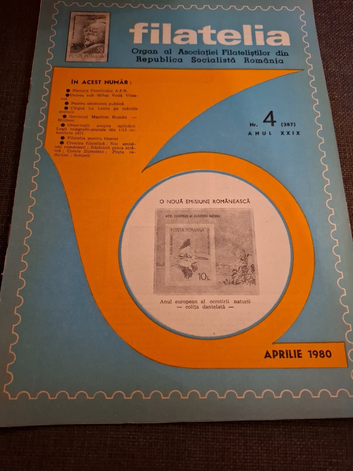 Revista Filatelia Nr.4 Aprilie 1980 Anul XXIX - Asociația Filateliștilor din Republica Socialistă România