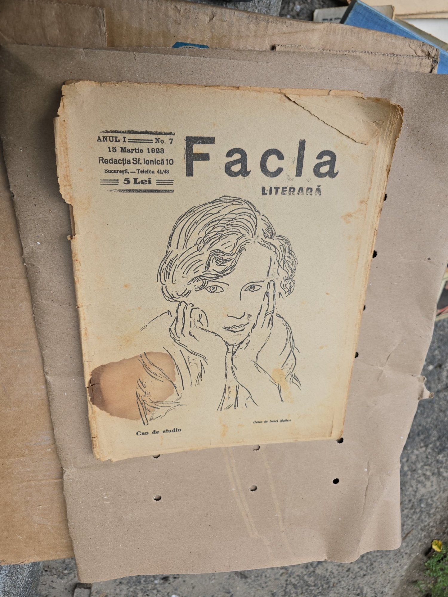 Facla Literară - nr 7, 15 martie 1923
