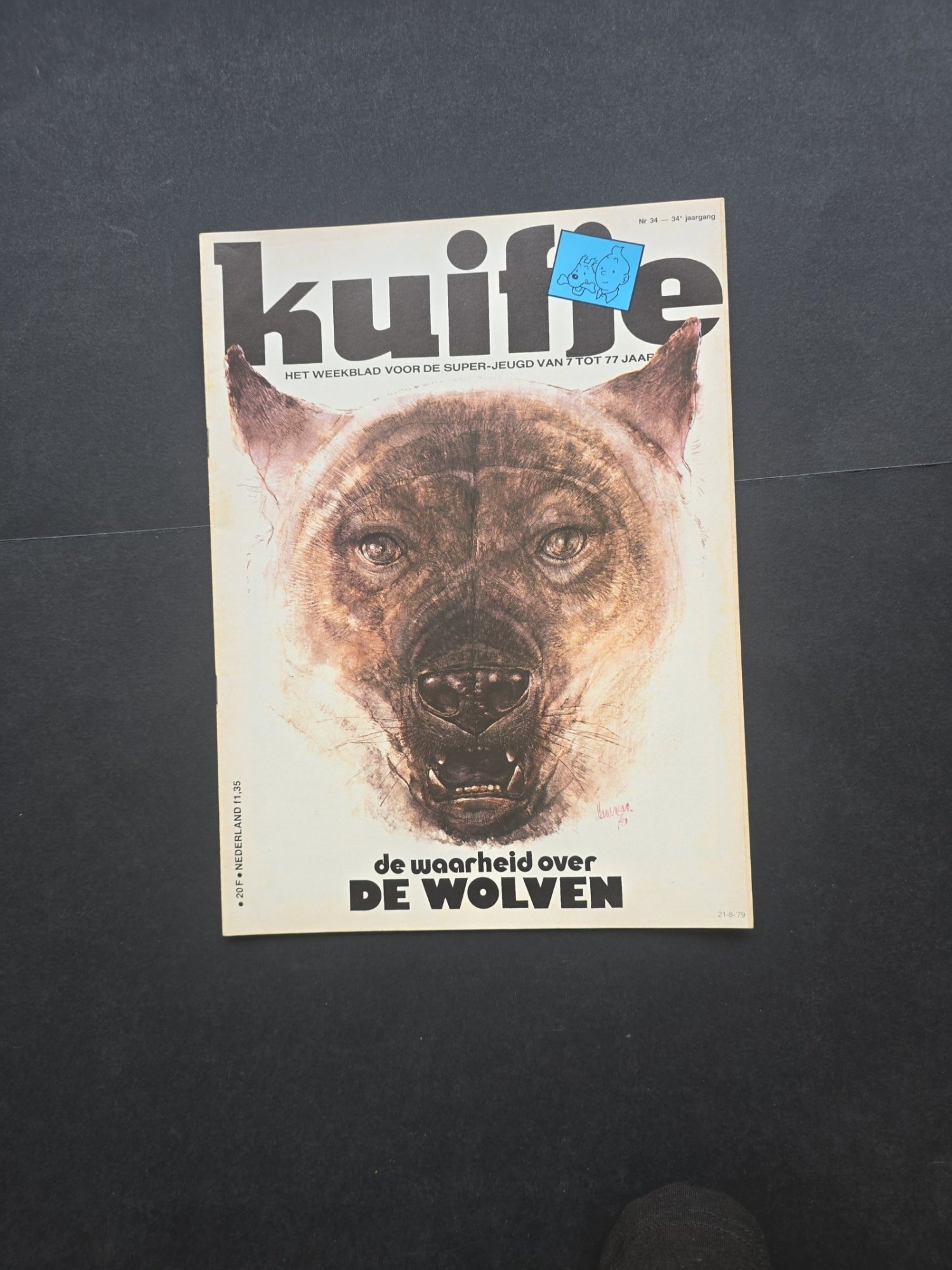 Revista Kuifje (Tintin - limba olandeza) No. 34/Anul 34
