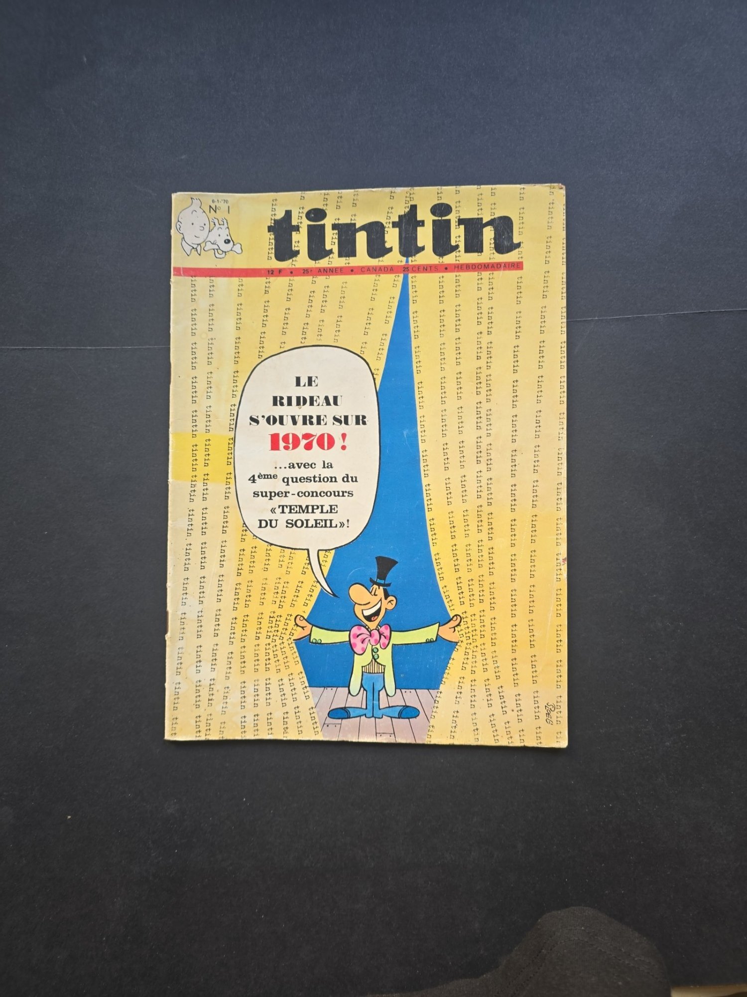 Revista Tintin No. 1/ Anul 25
