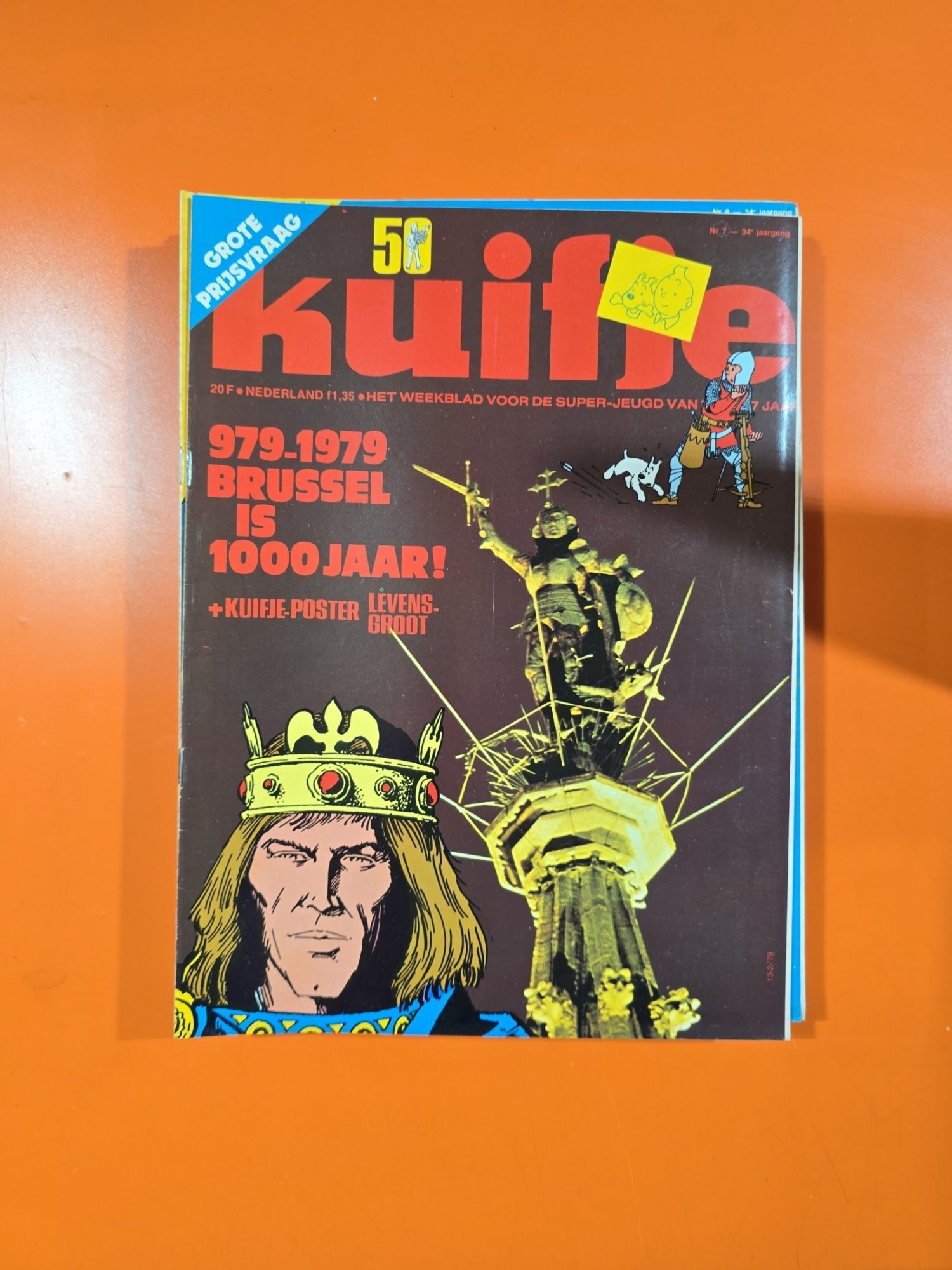 Revista Kuifje (Tintin - limba olandeza) No. 7/Anul 34