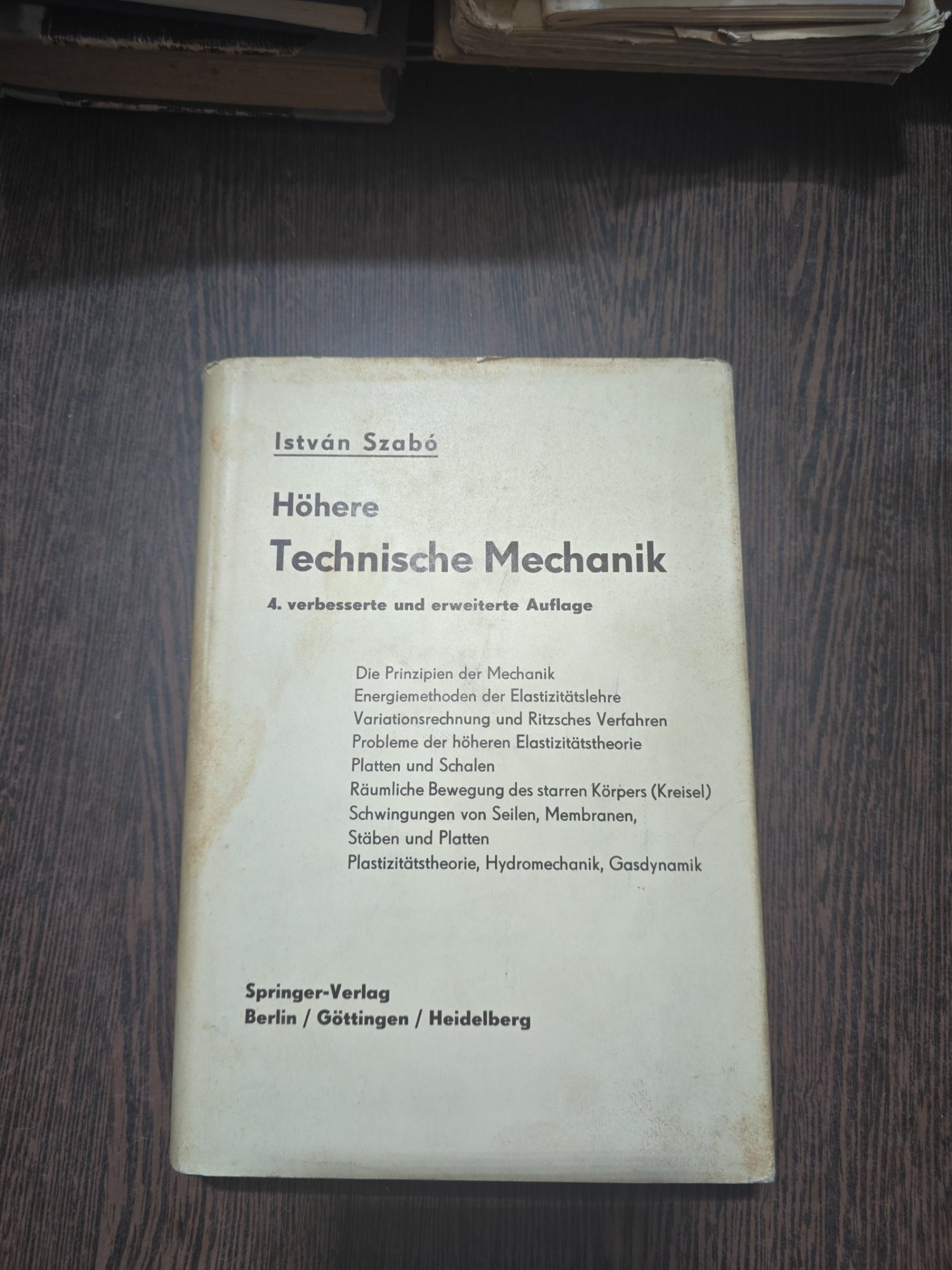 Höhere Technische Mechanik - István Szabó