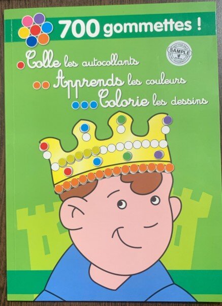 700 gommettes! (100 de jeleuri! - carte in limba franceza)