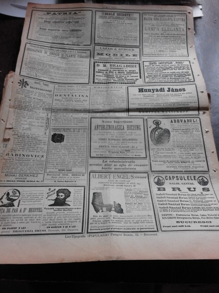 Ziarul Lumea Noua, ziar socialist,organ al P.S.D.-M.R.,Anul III, 811 vineri 21 martie 1897