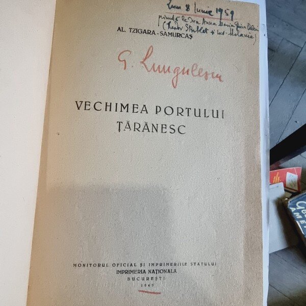 Al. Tzigara-Samurcas - Vechimea Portului Taranesc